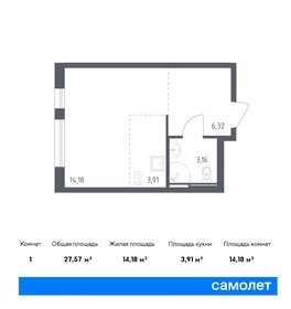 27 м², квартира-студия 6 500 000 ₽ - изображение 1