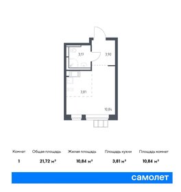 Квартира 21,7 м², студия - изображение 1