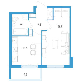 31 м², 1-комнатная квартира 6 300 000 ₽ - изображение 85
