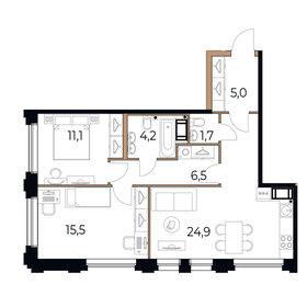 68,9 м², 2-комнатная квартира 10 576 150 ₽ - изображение 15