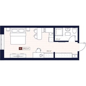 32,6 м², квартира-студия 3 400 000 ₽ - изображение 105