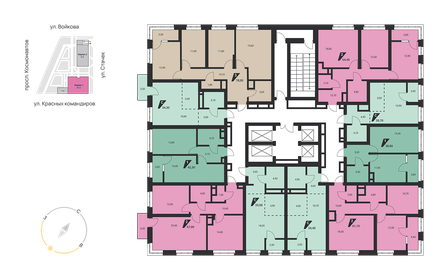 62,3 м², 2-комнатная квартира 9 400 000 ₽ - изображение 73