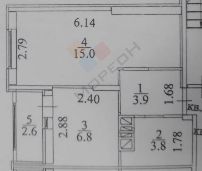 29,5 м², 1-комнатная квартира 2 997 777 ₽ - изображение 1