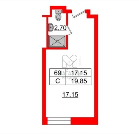 20 м², апартаменты-студия 7 650 000 ₽ - изображение 17