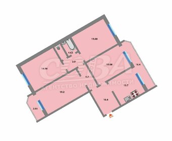 Квартира 106 м², 4-комнатная - изображение 4