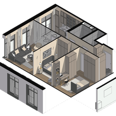 Квартира 77,8 м², 3-комнатные - изображение 3