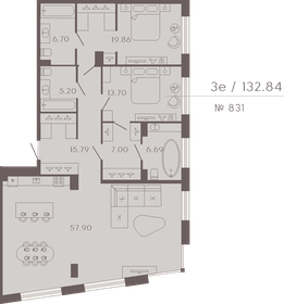 271,1 м², 4-комнатные апартаменты 179 000 000 ₽ - изображение 139