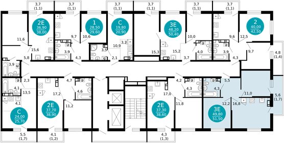 53 м², 2-комнатная квартира 13 700 000 ₽ - изображение 111