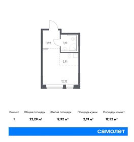 20,6 м², квартира-студия 2 750 000 ₽ - изображение 99