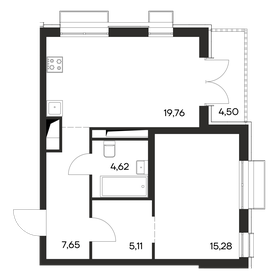 56,9 м², 1-комнатная квартира 7 968 800 ₽ - изображение 12