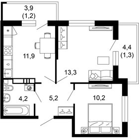 Квартира 47,3 м², 2-комнатная - изображение 1