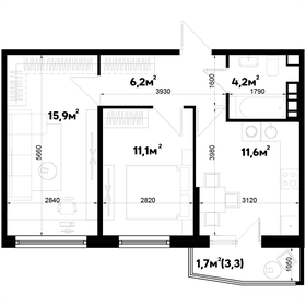49,5 м², 3-комнатная квартира 7 449 750 ₽ - изображение 10