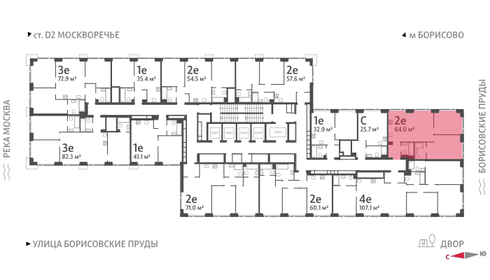 64,3 м², 2-комнатная квартира 24 722 128 ₽ - изображение 37