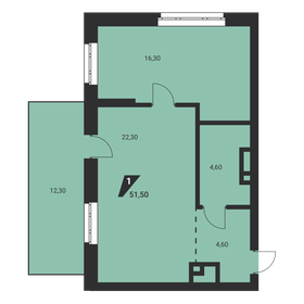 44,5 м², 2-комнатная квартира 4 380 000 ₽ - изображение 95