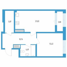 51,1 м², 1-комнатная квартира 15 000 000 ₽ - изображение 102