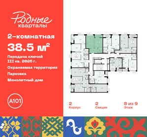 38,5 м², 2-комнатная квартира 7 986 671 ₽ - изображение 31