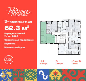 62,8 м², 3-комнатная квартира 13 759 354 ₽ - изображение 23