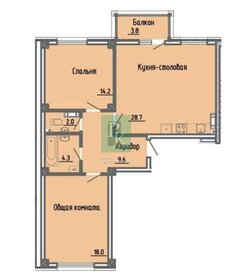 Квартира 80 м², 2-комнатная - изображение 1