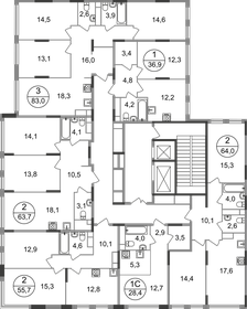 68 м², 2-комнатная квартира 16 000 000 ₽ - изображение 9