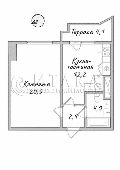 32 м², квартира-студия 8 800 000 ₽ - изображение 46