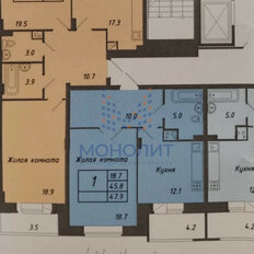 Квартира 47,9 м², 1-комнатная - изображение 2