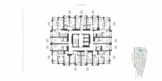 55 м², 2-комнатная квартира 11 600 000 ₽ - изображение 28