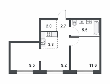 30 м², 1-комнатная квартира 1 800 000 ₽ - изображение 68