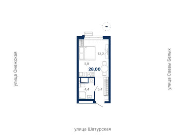 Квартира 28 м², студия - изображение 1