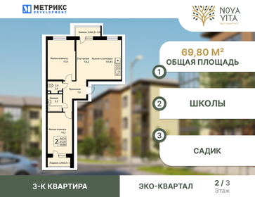 46,8 м², 2-комнатные апартаменты 14 640 962 ₽ - изображение 54