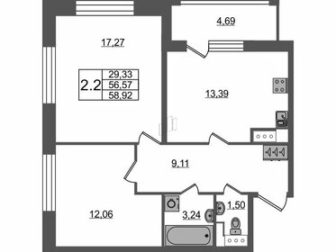 51 м², 2-комнатная квартира 13 000 000 ₽ - изображение 97