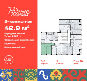 42,9 м², 2-комнатная квартира 9 248 219 ₽ - изображение 2