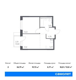 36,5 м², 1-комнатная квартира 7 700 000 ₽ - изображение 18