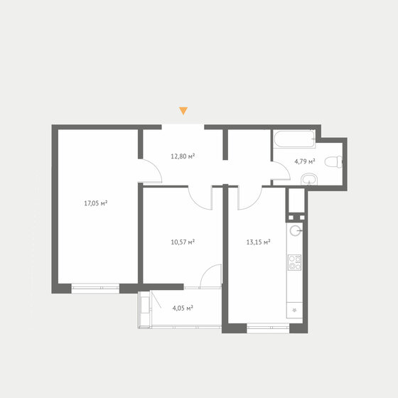 43,6 м², 1-комнатная квартира 8 193 040 ₽ - изображение 14