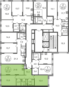 68 м², 2-комнатная квартира 16 000 000 ₽ - изображение 2