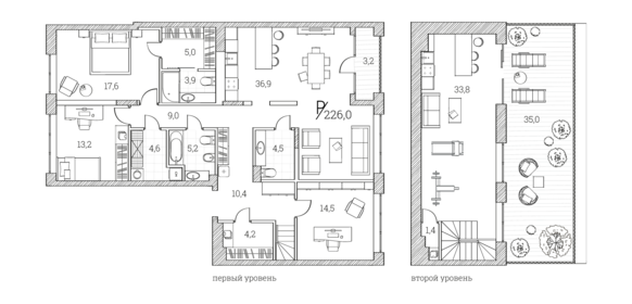 139,3 м², 3-комнатные апартаменты 68 000 000 ₽ - изображение 83