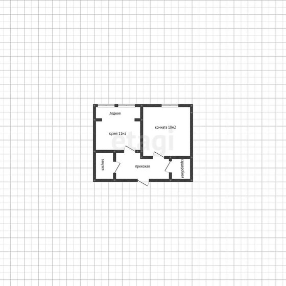 37,8 м², 1-комнатная квартира 5 640 000 ₽ - изображение 1