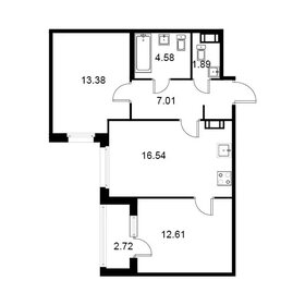 57,4 м², 2-комнатная квартира 8 949 720 ₽ - изображение 44