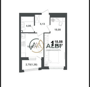 30,7 м², 1-комнатная квартира 5 655 136 ₽ - изображение 21