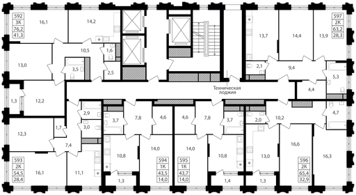 42,7 м², 1-комнатная квартира 17 000 000 ₽ - изображение 47