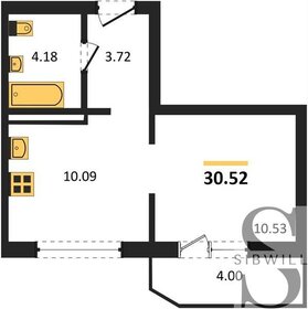 Квартира 30,5 м², 1-комнатная - изображение 1