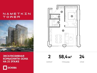57,9 м², 2-комнатная квартира 23 000 000 ₽ - изображение 93