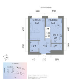 43,8 м², 2-комнатная квартира 6 936 000 ₽ - изображение 31