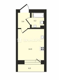 Квартира 25,1 м², студия - изображение 1