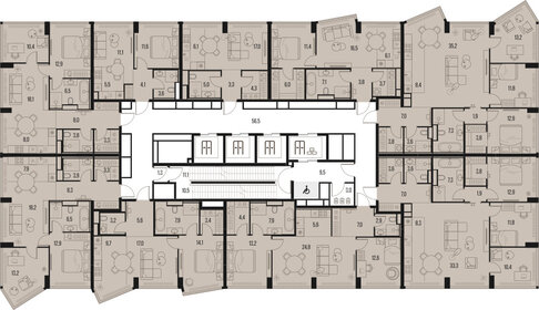 70,3 м², 3-комнатная квартира 35 881 120 ₽ - изображение 7