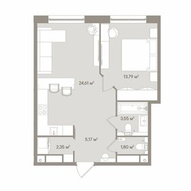 41,5 м², 2-комнатные апартаменты 40 701 688 ₽ - изображение 29