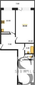 54 м², 2-комнатная квартира 6 800 000 ₽ - изображение 108