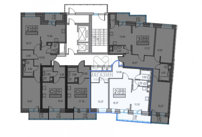 Квартира 61,2 м², 2-комнатная - изображение 2