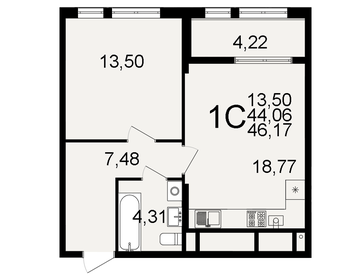 47 м², 1-комнатная квартира 4 250 000 ₽ - изображение 10