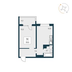 58,2 м², 2-комнатная квартира 5 550 000 ₽ - изображение 11