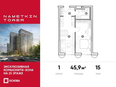 46,4 м², 1-комнатные апартаменты 16 425 600 ₽ - изображение 76